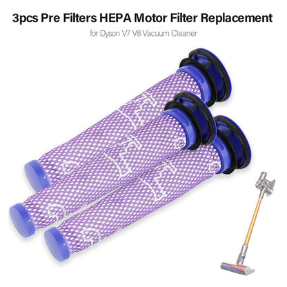 Pre Filters HEPA Motor Filter Replacement for Dyson V7 V8 Vacuum Cleaner