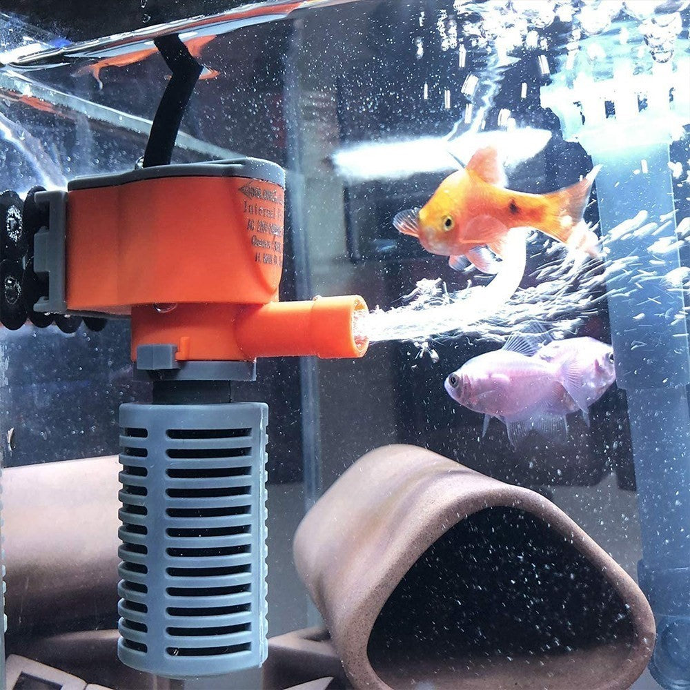 3W 3-in-1 Mini Filter Oxygen Supply Fish Tank Air Pump Aquarium Fish Sponge Filter Quiet Filter