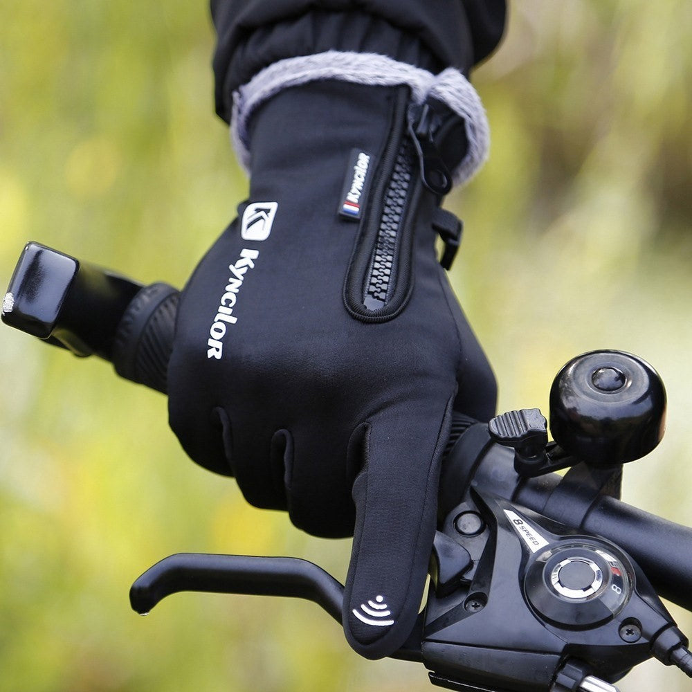 KYNCILOR For Outdoor Exercise Work Winter Warm Gloves Fleece Windproof Waterproof Gloves