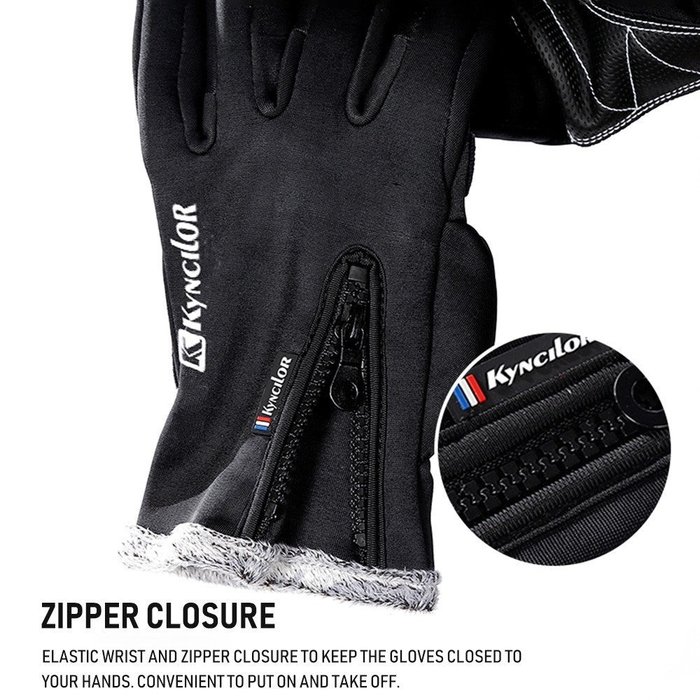KYNCILOR For Outdoor Exercise Work Winter Warm Gloves Fleece Windproof Waterproof Gloves