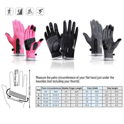 KYNCILOR For Outdoor Exercise Work Winter Warm Gloves Fleece Windproof Waterproof Gloves