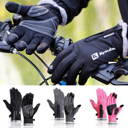 KYNCILOR For Outdoor Exercise Work Winter Warm Gloves Fleece Windproof Waterproof Gloves