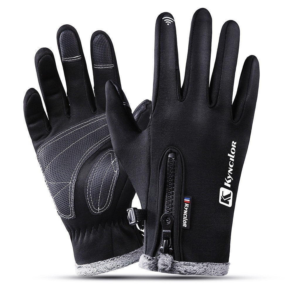 KYNCILOR For Outdoor Exercise Work Winter Warm Gloves Fleece Windproof Waterproof Gloves