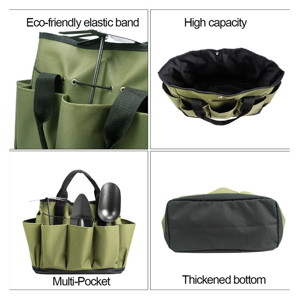 Gardening Tote Bag with 8 Pockets Gardening Tool Kit Organizer