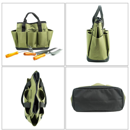Gardening Tote Bag with 8 Pockets Gardening Tool Kit Organizer