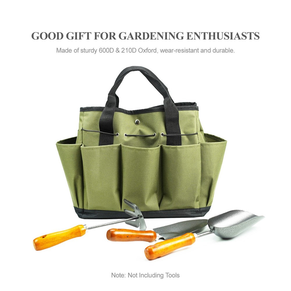 Gardening Tote Bag with 8 Pockets Gardening Tool Kit Organizer