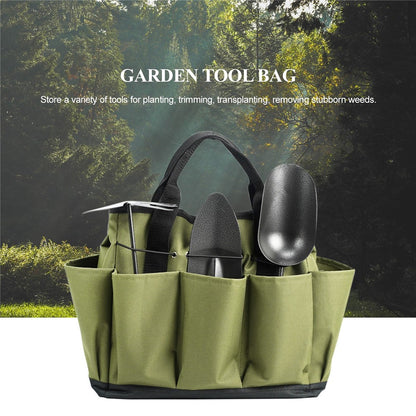 Gardening Tote Bag with 8 Pockets Gardening Tool Kit Organizer