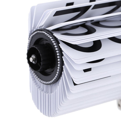 Flip Desk Clock Quiet Small Scale Table Clock Retro Style Digital Display Gear Operated Home Office Decor Quartz Clock