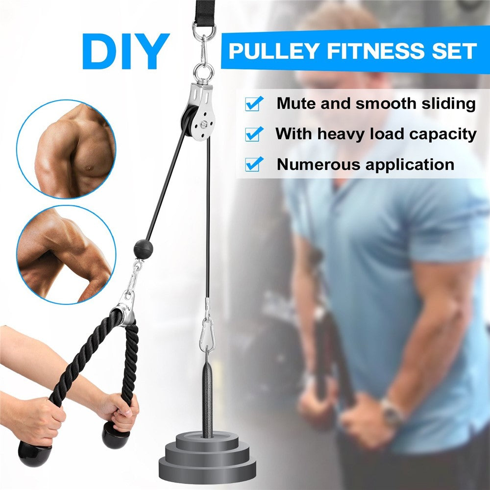 F054A Fitness DIY Pulley Cable Machine Attachment System Loading Pin Lifting Arm Biceps Triceps Blaster Hand Strength Training Equipment