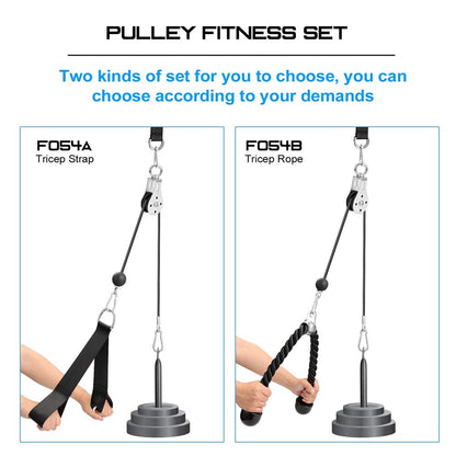 F054A Fitness DIY Pulley Cable Machine Attachment System Loading Pin Lifting Arm Biceps Triceps Blaster Hand Strength Training Equipment