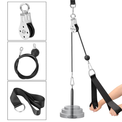 F054A Fitness DIY Pulley Cable Machine Attachment System Loading Pin Lifting Arm Biceps Triceps Blaster Hand Strength Training Equipment