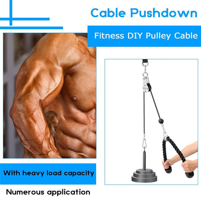 F054A Fitness DIY Pulley Cable Machine Attachment System Loading Pin Lifting Arm Biceps Triceps Blaster Hand Strength Training Equipment