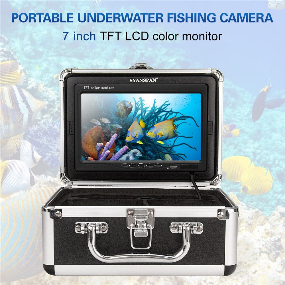 7 Inch 1200TVL For Ice Sea Underwater Fishing Camera Fish Finder with LED Lamps