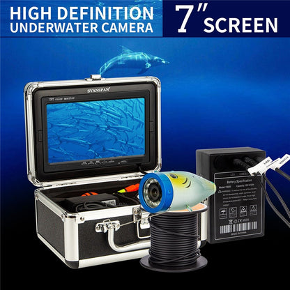 7 Inch 1200TVL For Ice Sea Underwater Fishing Camera Fish Finder with LED Lamps