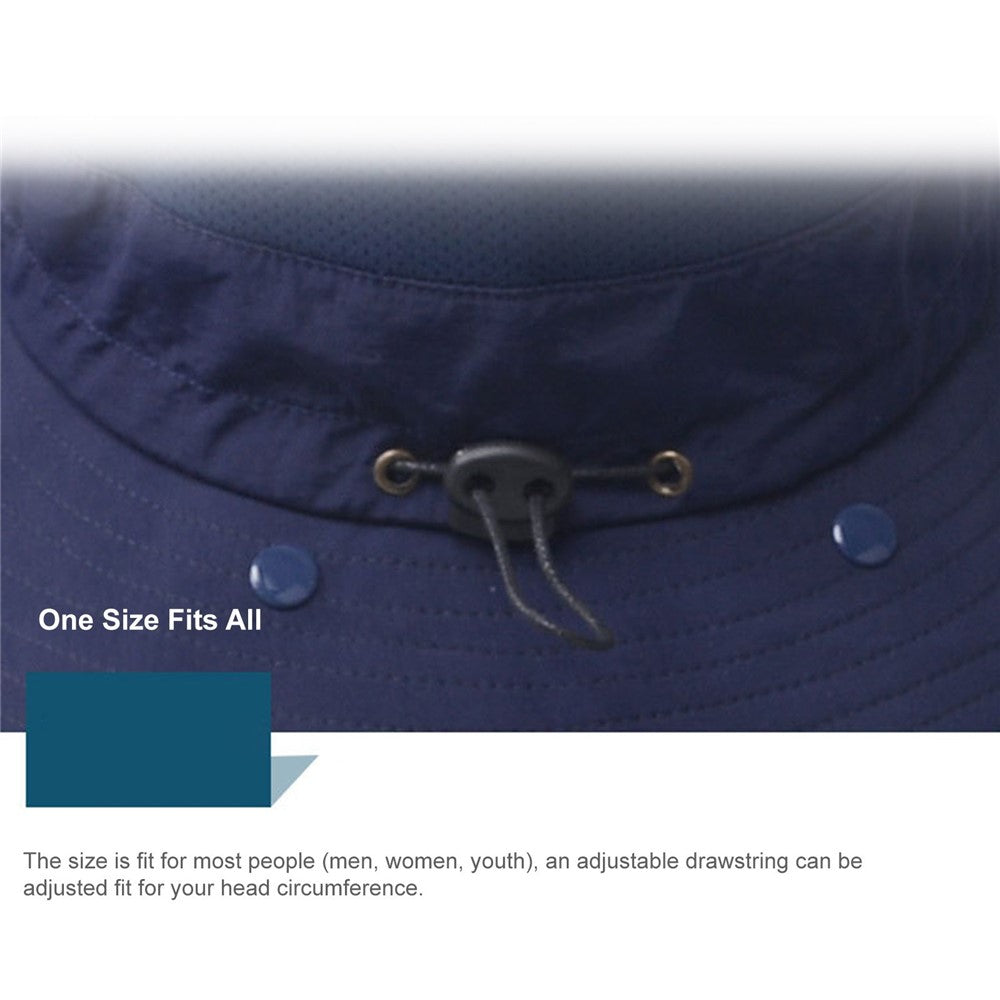 Fishing Hat Sun Cap with Removable Face Cover Neck Flap Outdoor UV Sun Protection Wide Brim Hat