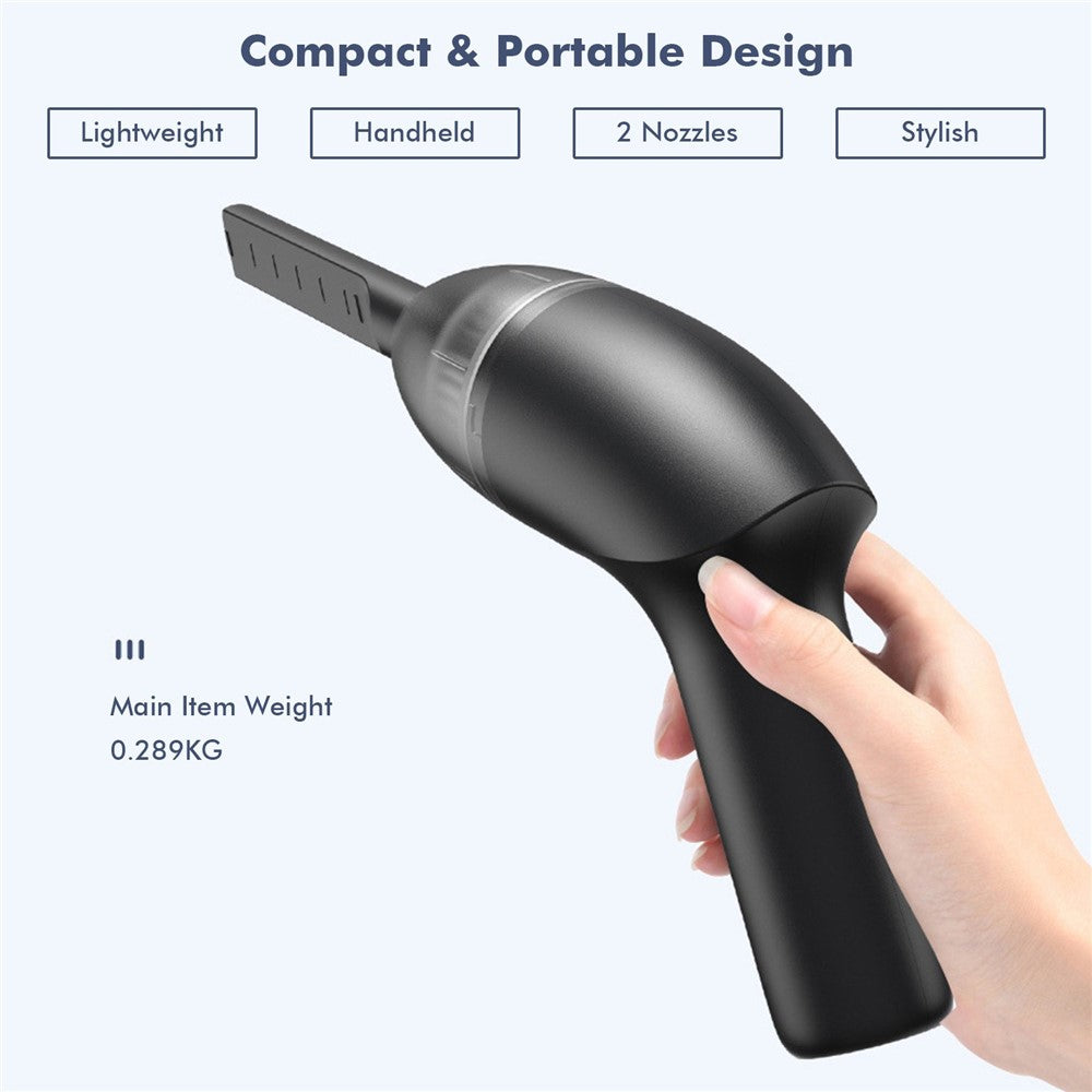 HK-6043 Handheld Vacuum Cleaner Car Interior Vacuum Sweeper Portable Cordless Dust Collector for Car Home