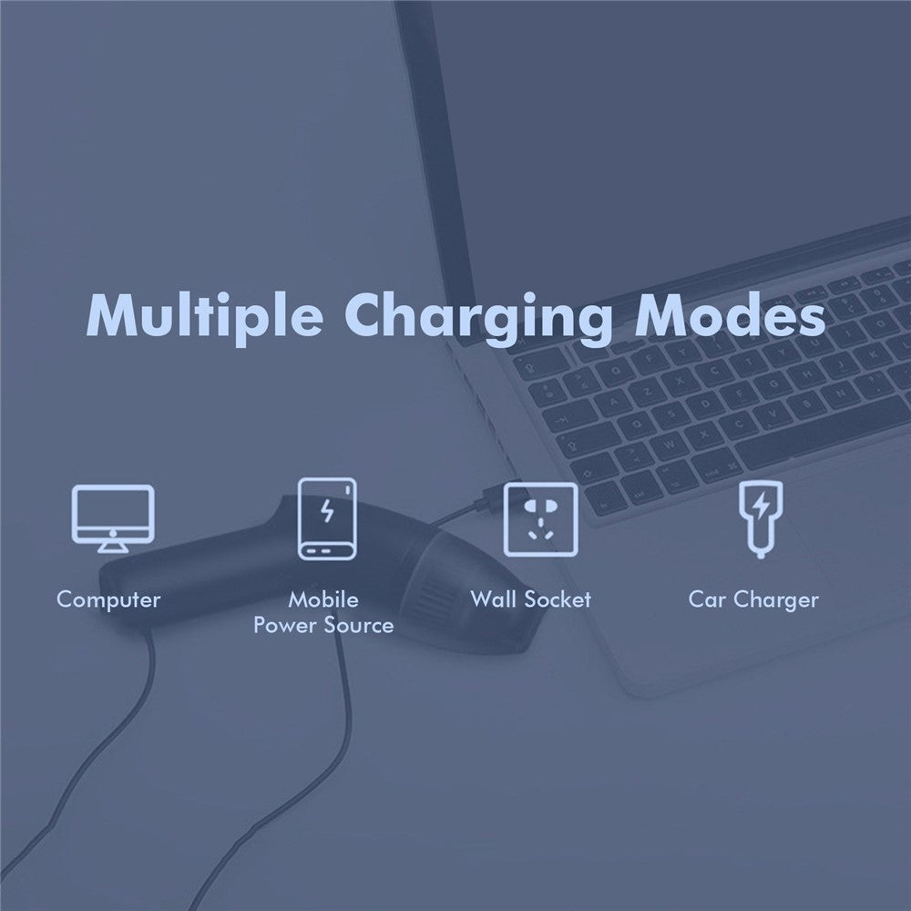 HK-6043 Handheld Vacuum Cleaner Car Interior Vacuum Sweeper Portable Cordless Dust Collector for Car Home