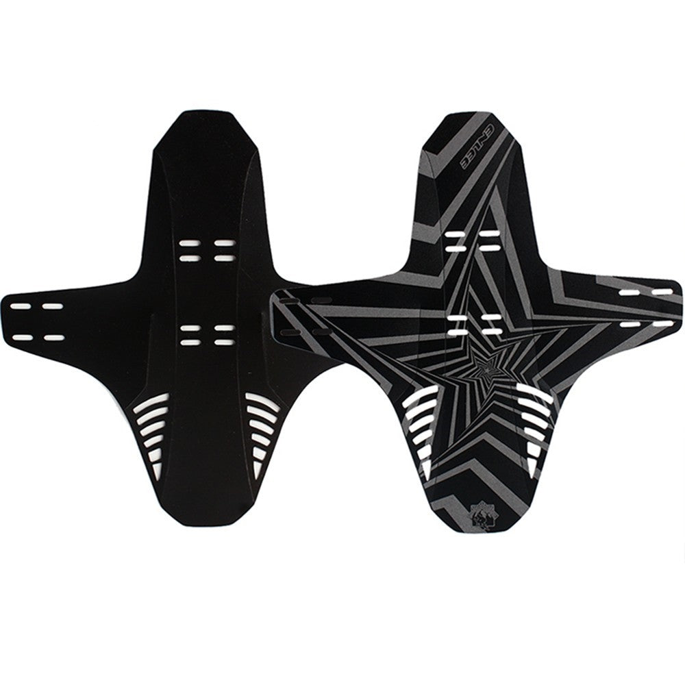 ENLEE MTB Bicycle Front Rear Mudguard with Drainage Holes Reflective Bike Front Rear Fender Mountain Bicycle Accessories Fits 26'' 27.5'' 29''