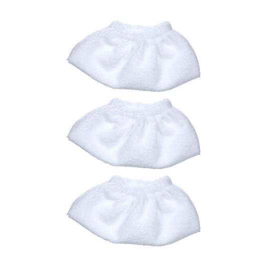 6 Pack Cloth Set Mopping Pads for Karcher EasyFix SC2 / SC3 / SC4 / SC5 Mopping Cloth Accessories (3 Rag Nozzle Covers + 3 Microfiber Mopping Pads)