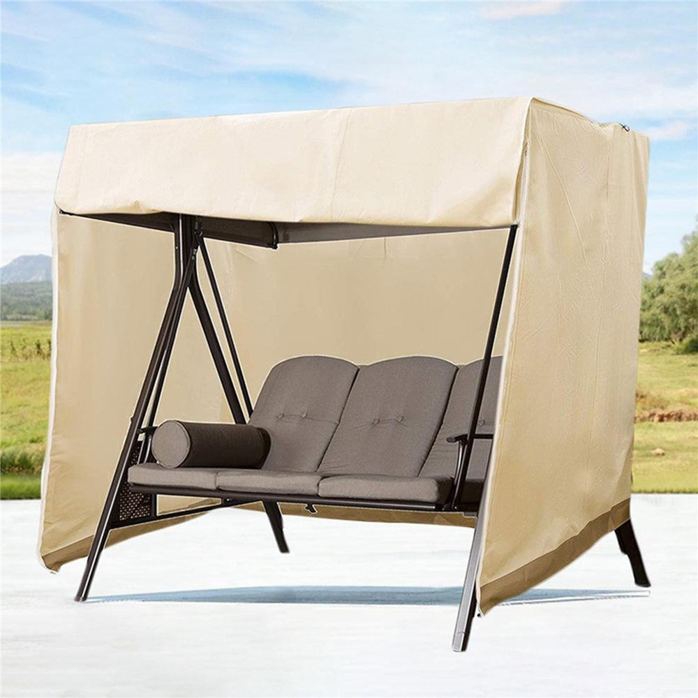 Outdoor Swing Hanging Chair Protection Cover Two Zipper UV Protection Universal Cover Garden Waterproof Dust Cover