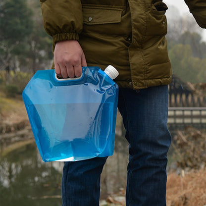 Collapsible Water Container Outdoor Camping Hiking Emergency Survival Water Storage Jug Bag