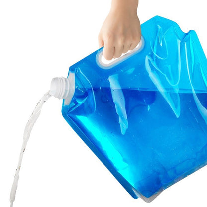 Collapsible Water Container Outdoor Camping Hiking Emergency Survival Water Storage Jug Bag