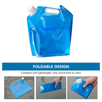 Collapsible Water Container Outdoor Camping Hiking Emergency Survival Water Storage Jug Bag