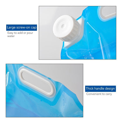 Collapsible Water Container Outdoor Camping Hiking Emergency Survival Water Storage Jug Bag