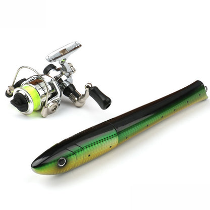 Fiberglass + Carbon Portable Pen Fishing Rod Mini Pocket Fishing Rod with Spinning Kit