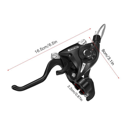 2pcs Bicycle Speed Shifter Brake Shifter 21 Speed Bike Gear Shifter Brake Lever Combo for Moutain Bike MTB BMX Fixie Gear Cycling