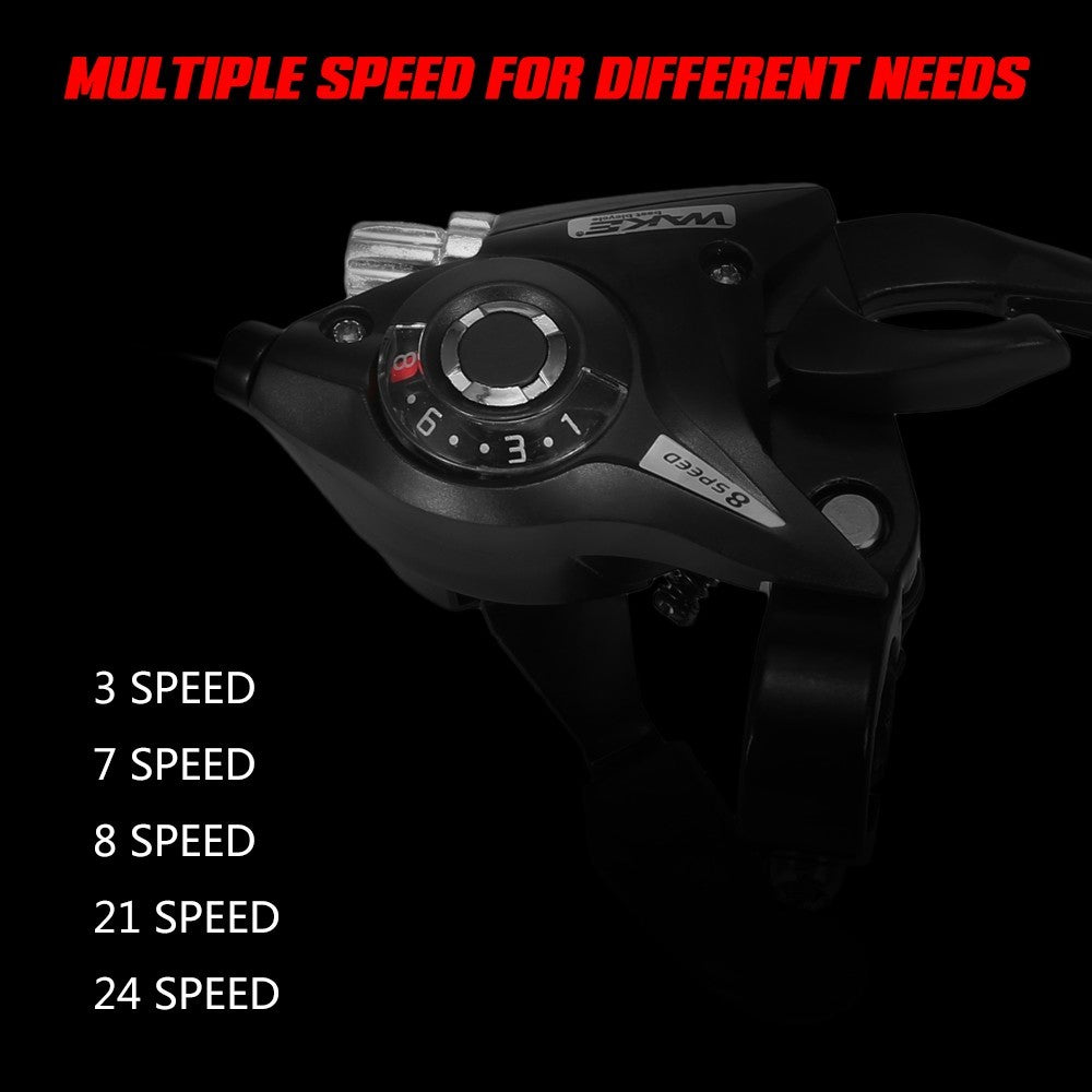2pcs Bicycle Speed Shifter Brake Shifter 21 Speed Bike Gear Shifter Brake Lever Combo for Moutain Bike MTB BMX Fixie Gear Cycling