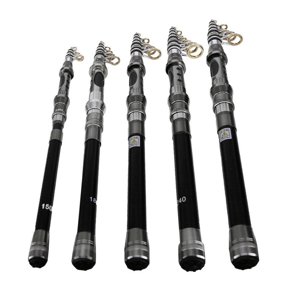 Portable Lightweight Fishing Rod Carbon Fiber Telescopic Fishing Rod Ultra-Sensitive Sea Saltwater Freshwater Fishing Rod