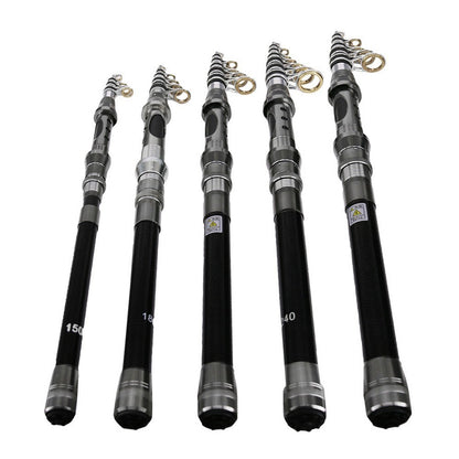 Portable Lightweight Fishing Rod Carbon Fiber Telescopic Fishing Rod Ultra-Sensitive Sea Saltwater Freshwater Fishing Rod