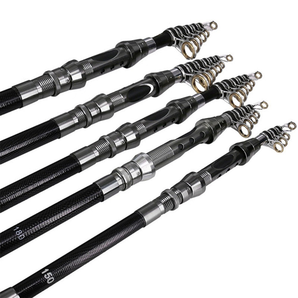 Portable Lightweight Fishing Rod Carbon Fiber Telescopic Fishing Rod Ultra-Sensitive Sea Saltwater Freshwater Fishing Rod