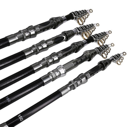 Portable Lightweight Fishing Rod Carbon Fiber Telescopic Fishing Rod Ultra-Sensitive Sea Saltwater Freshwater Fishing Rod