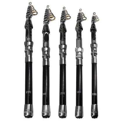 Portable Lightweight Fishing Rod Carbon Fiber Telescopic Fishing Rod Ultra-Sensitive Sea Saltwater Freshwater Fishing Rod