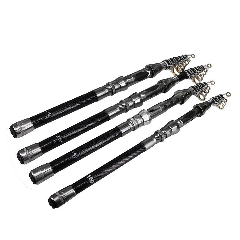 Portable Lightweight Fishing Rod Carbon Fiber Telescopic Fishing Rod Ultra-Sensitive Sea Saltwater Freshwater Fishing Rod