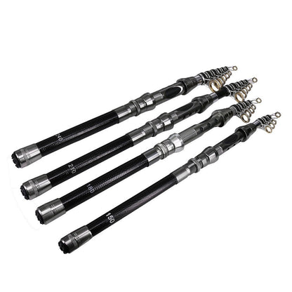 Portable Lightweight Fishing Rod Carbon Fiber Telescopic Fishing Rod Ultra-Sensitive Sea Saltwater Freshwater Fishing Rod