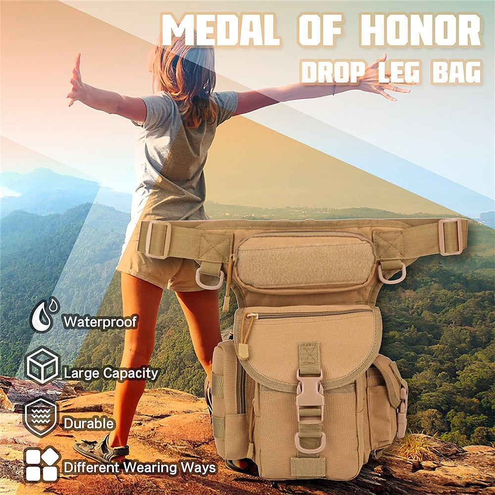 Outdoor Thigh Drop Leg Bag Waterproof Waist Packs Pouch for Traveling Hiking Cycling Camping