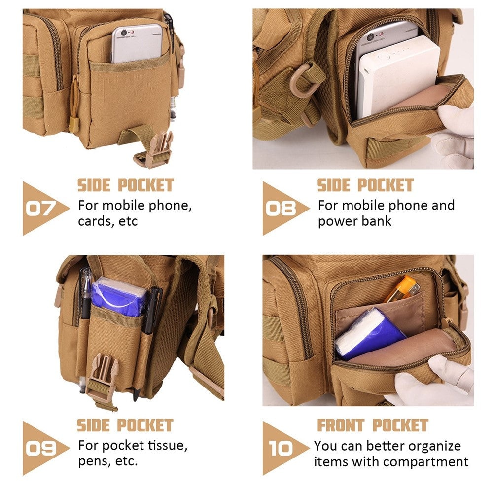 Outdoor Thigh Drop Leg Bag Waterproof Waist Packs Pouch for Traveling Hiking Cycling Camping