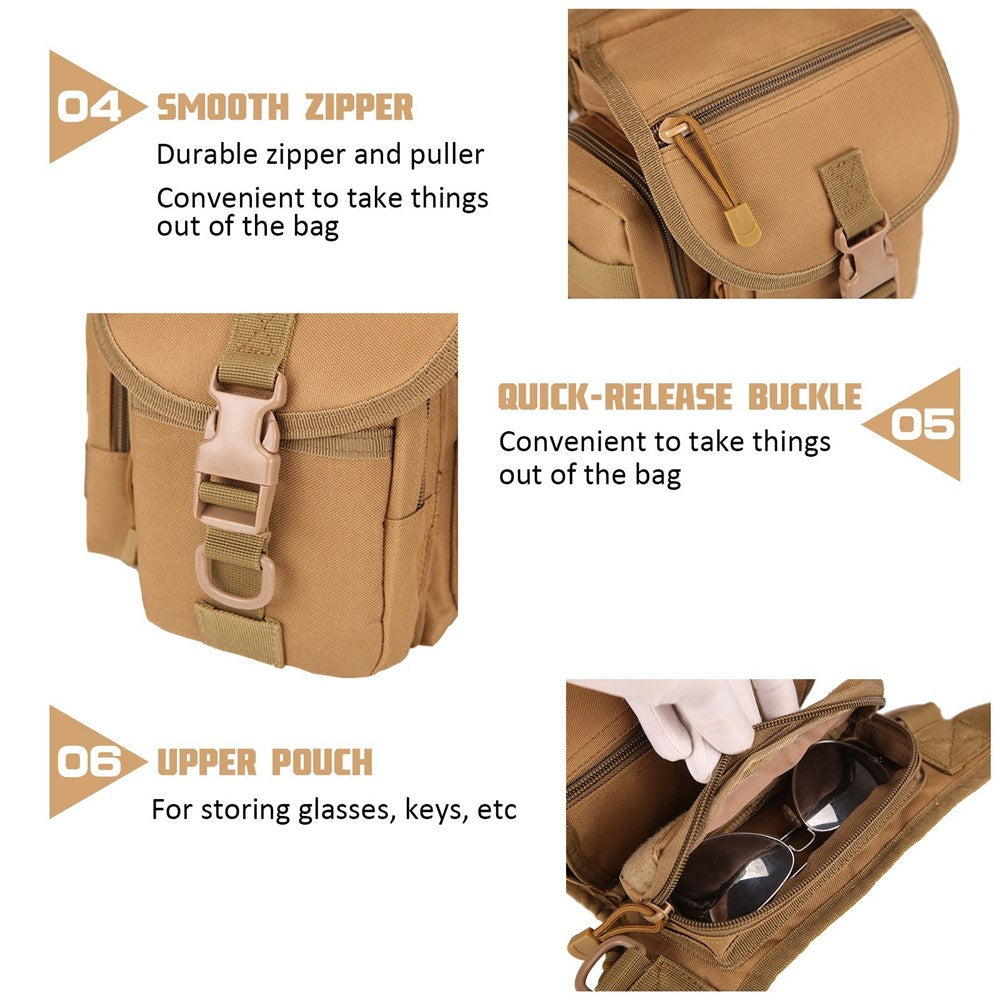 Outdoor Thigh Drop Leg Bag Waterproof Waist Packs Pouch for Traveling Hiking Cycling Camping