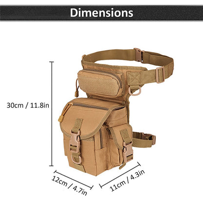 Outdoor Thigh Drop Leg Bag Waterproof Waist Packs Pouch for Traveling Hiking Cycling Camping