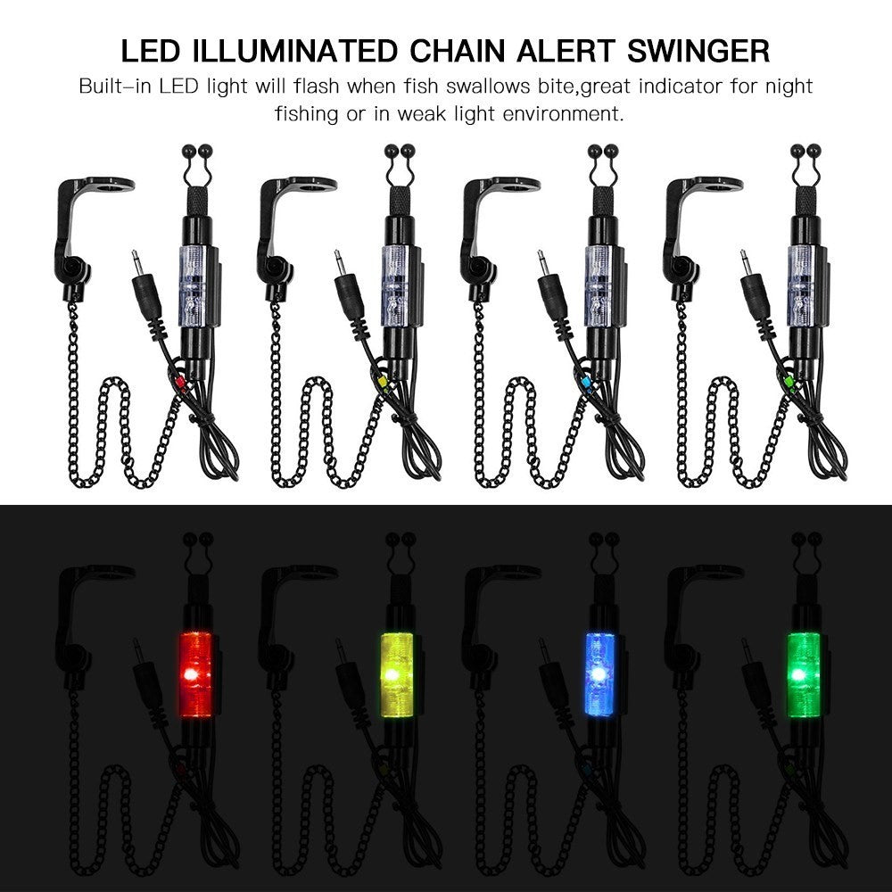 Outdoor Fishing Swinger Chain Alert Swinger Fish Bite Alarm Hanger Swinger Fishing Tackle Tool
