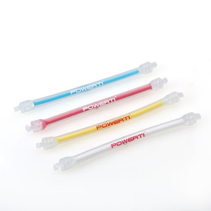 POWERTI 4Pcs/Set Tennis Racket Damper Silicone Strips Tennis Bat Vibration Absorbing Shock Reducing Anti-slip Strips