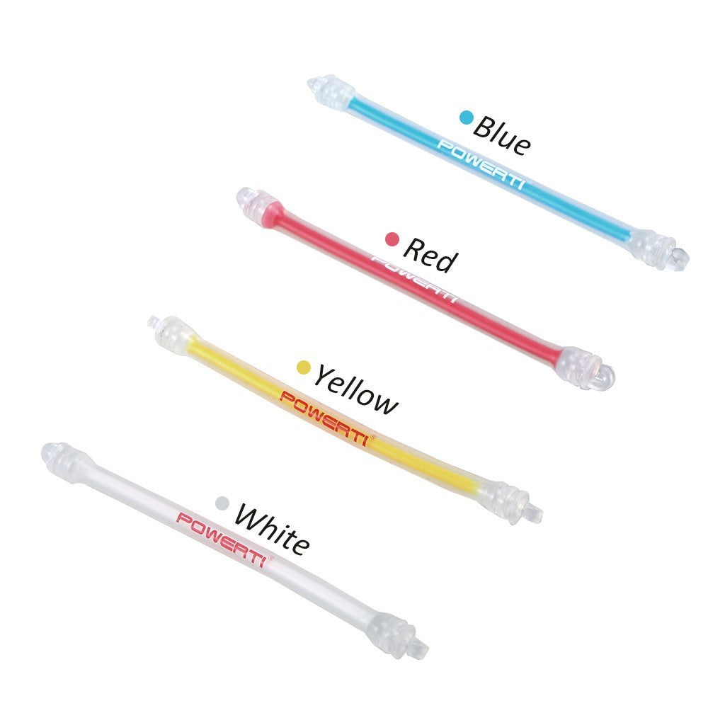 POWERTI 4Pcs/Set Tennis Racket Damper Silicone Strips Tennis Bat Vibration Absorbing Shock Reducing Anti-slip Strips