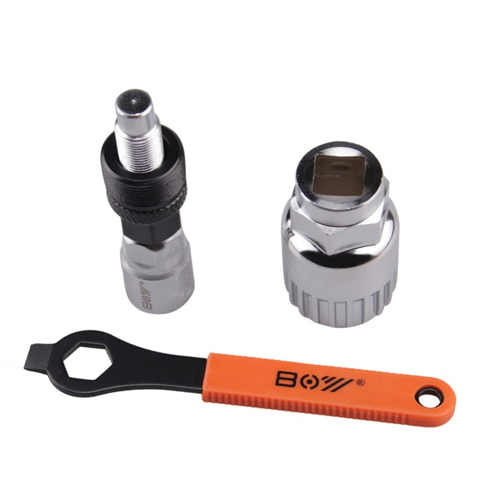 Bike Crank Extractor Puller Bottom Bracket Remover with 16mm Spanner Wrench Bike Repair Tool Kit