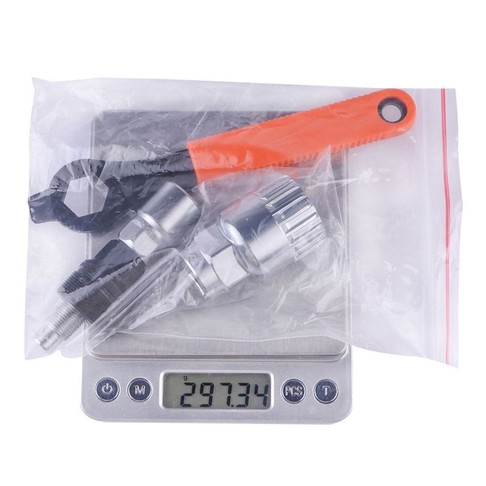 Bike Crank Extractor Puller Bottom Bracket Remover with 16mm Spanner Wrench Bike Repair Tool Kit
