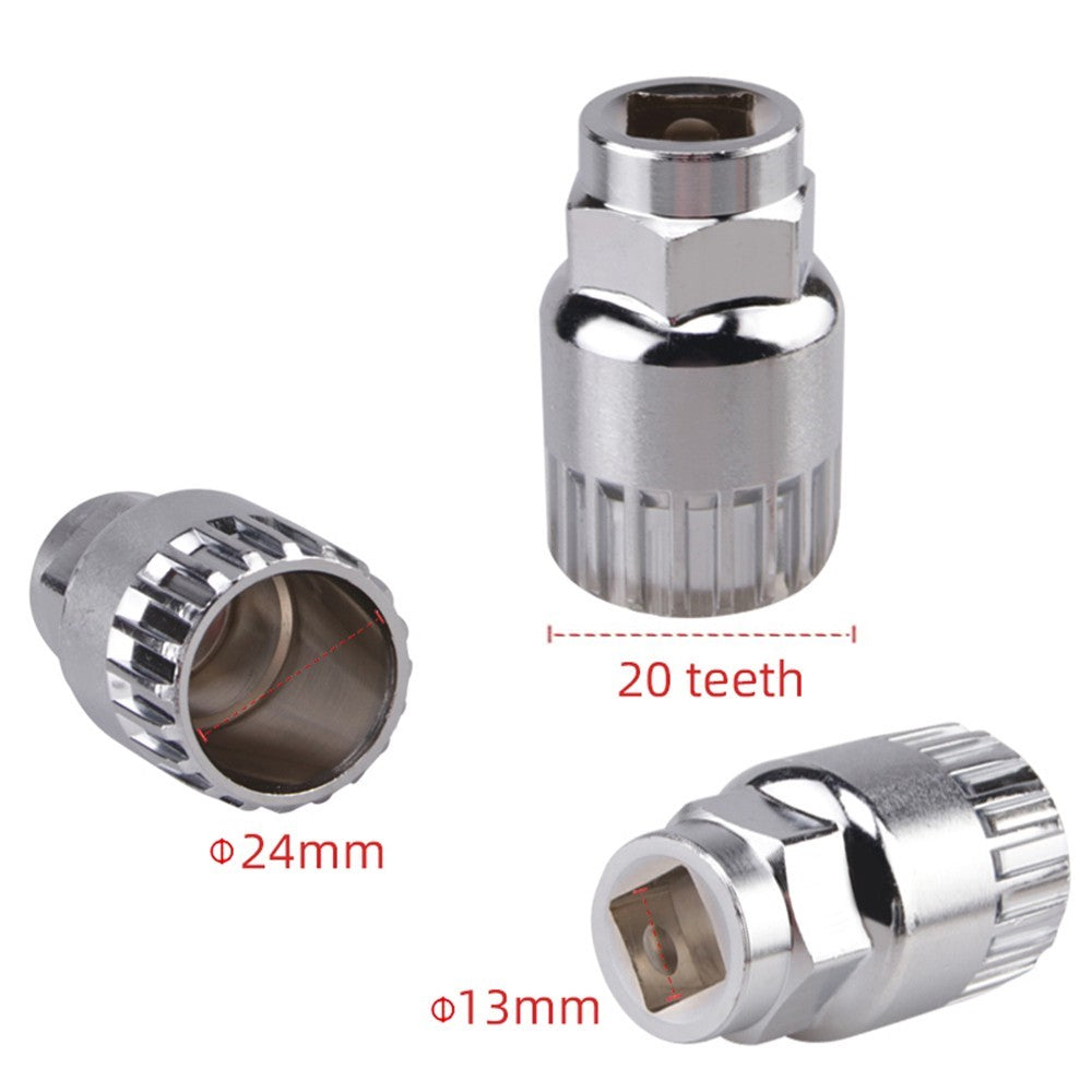 Bike Crank Extractor Puller Bottom Bracket Remover with 16mm Spanner Wrench Bike Repair Tool Kit