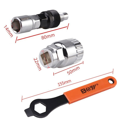 Bike Crank Extractor Puller Bottom Bracket Remover with 16mm Spanner Wrench Bike Repair Tool Kit