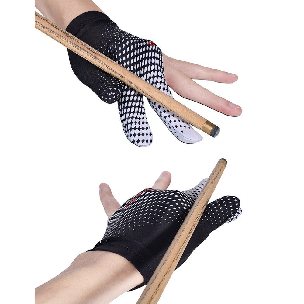 BOODUN 3 Finger Billiards Gloves Pool Cue Gloves Fits on Left or Right Hand